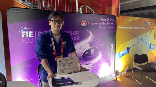 Japanese fencing stars lead global gear donation drive at Asian Games