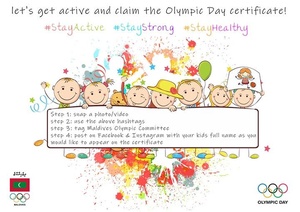 Maldives NOC calls for online celebration of Olympic Day 2020