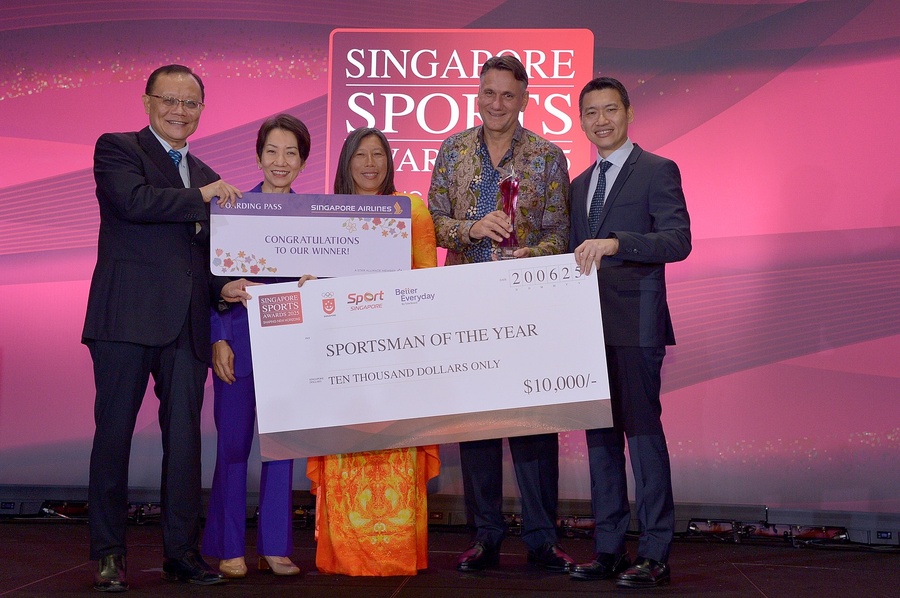 Olympic bronze medallist Maeder named Sportsman of the Year in Singapore