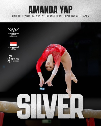 Teen gymnast Amanda Yap wins Singapore’s first medal at Glasgow CWG