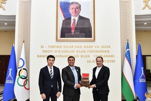 Uzbekistan NOC welcomes ISSA Secretary General Nasser Majali