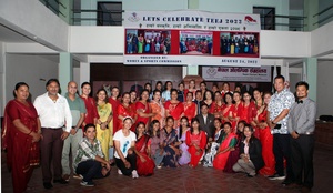 Nepal NOC’s Women and Sports Commission celebrate Teej festival in style