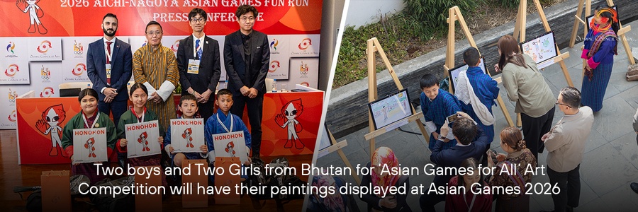Two boys and two girls from Bhutan for Asian Games