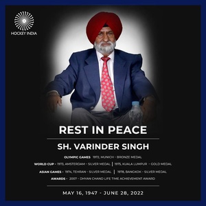 Indian hockey community mourns passing of national great Varinder Singh
