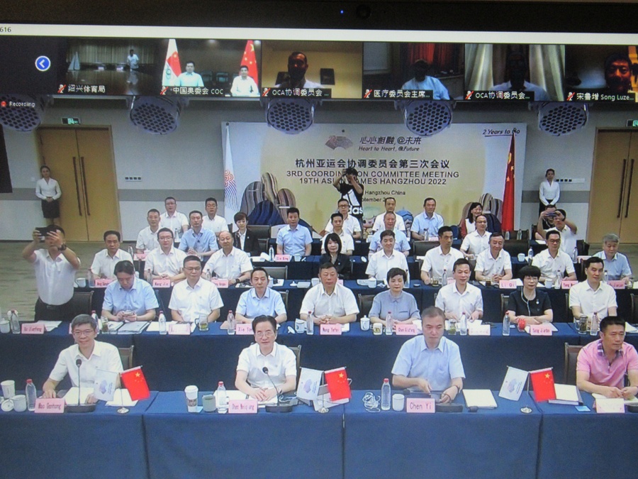 The HAGOC team at the video conference.