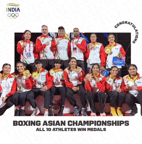 IOA lauds women boxers for dominating Asian Championships