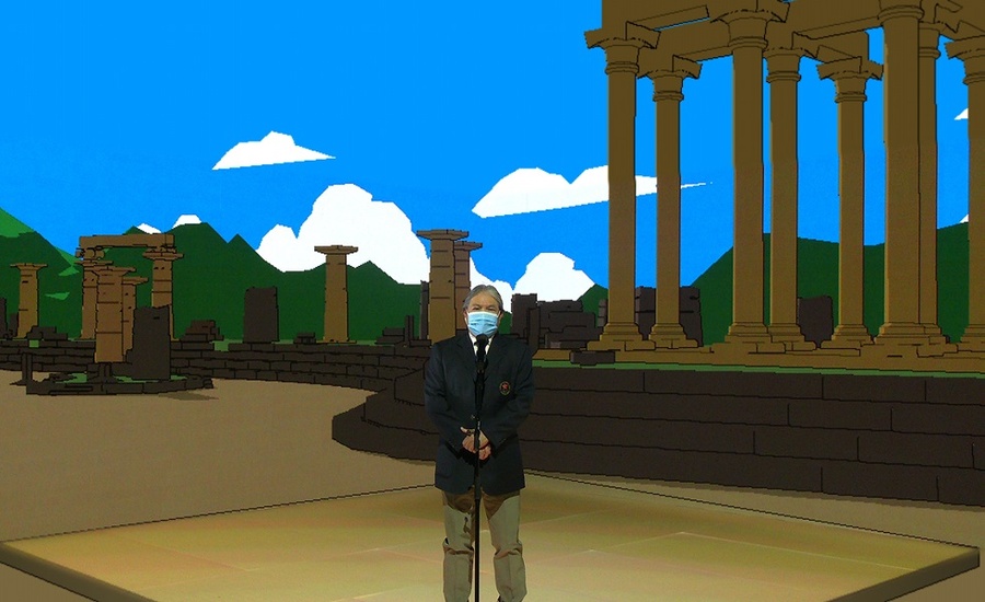 SF&OC President Timothy Fok at the innovative virtual technology presentation. © SF&OC