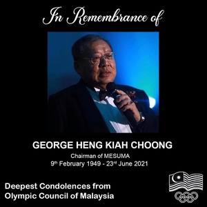 Malaysia NOC pays tribute to Olympic sports marketing pioneer ‘Uncle George’