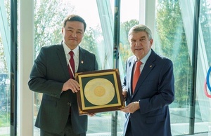 Kyrgyzstan NOC President visits IOC HQ