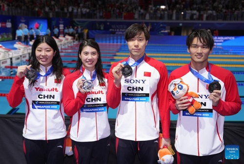 China retains top spot at World Aquatics Championships Singapore 2025