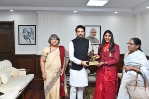 India’s Olympic fencing hero shares joy of Arjuna Award