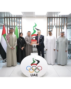 UAE NOC Board of Directors welcome Albanian NOC President Fidel Ylli