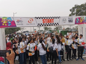 Lahore shows its moves during a colourful celebration for the Hangzhou Asian Games Fun Run