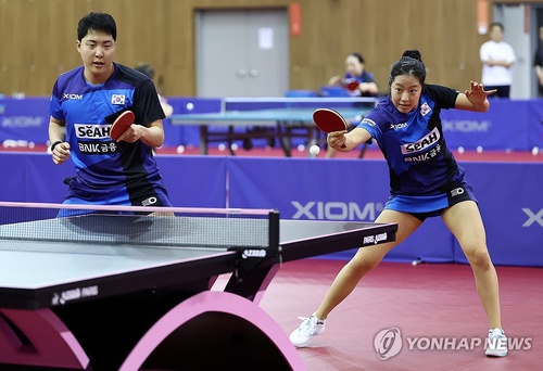 Shin aims to give Lim golden gift in Asian Games mixed doubles table tennis