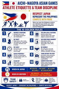 Pilipinas Sepaktakraw issues etiquette and discipline guidelines for Japan