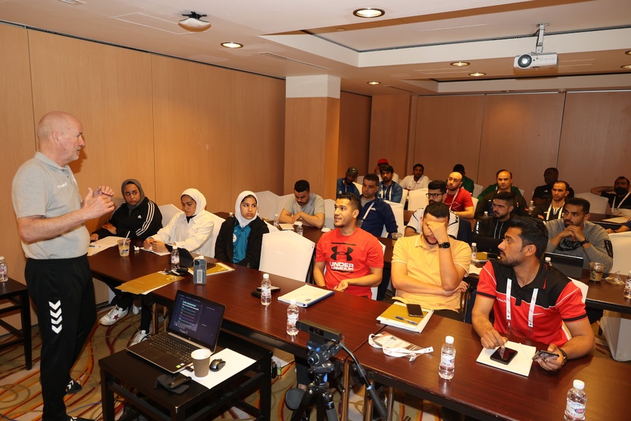 GO WEST: Participants from 12 West Asian NOCs during Stage 1 of the OCA Development Programme for Coaches and Referees held in Kuwait in March, 2022. © OCA