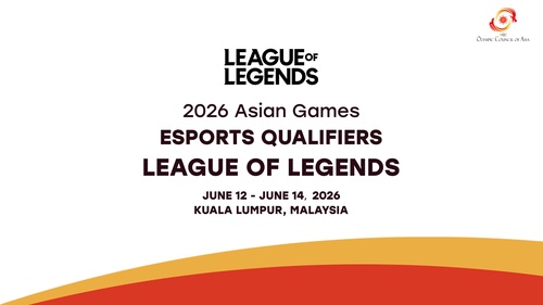 Draw conducted for 2026 Asian Games Esports League of Legends qualifier