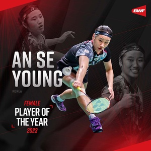 Asian Games badminton champion An named women’s player of the year