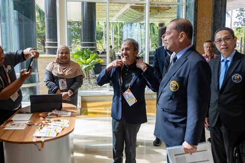 HRH Prince Sufri collects accreditation for OCA Gender Equity Seminar in Brunei