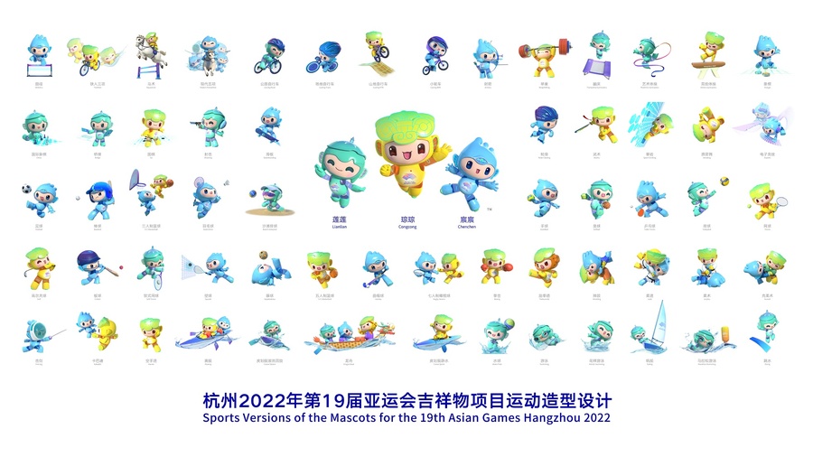 Hangzhou 2022 launches sports mascots for 19th Asian Games