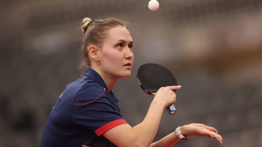 Kazakhstan's Anastassiya Lavrova in action