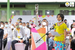 Sri Lanka NOC officials accompany Queen's Baton to historic hill country