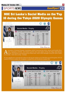 Asian NOCs register highest social media activity during Tokyo 2020 Olympic Games