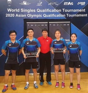 Mongolia NOC lauds table tennis duo on historic Olympic qualification