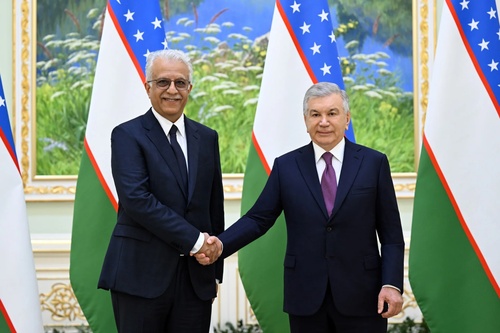 Uzbekistan President welcomes AFC head Sheikh Salman