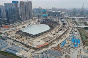 Construction work resumes on 19th Asian Games venues in Hangzhou