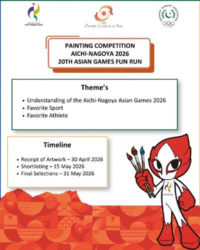 Pakistan NOC to hold art competition for Aichi-Nagoya 2026 Asian Games