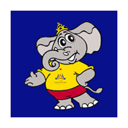 <p>The official Mascot of the 13th Asian Games is an elephant. The elephant is a very distinctive animal which has lived with the people of Thailand for many generations and is universally admired for its strengths and nobility.<br /><br />The mascot's name Chai-Yo (a Thai word meaning pleasure, gladness, success, unity and happiness) is usually shouted by a group of people to show their unity and solidarity.</p>
