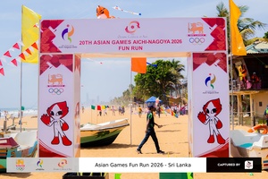 It’s a beach party at Aichi-Nagoya 2026 Asian Games Fun Run in Sri Lanka