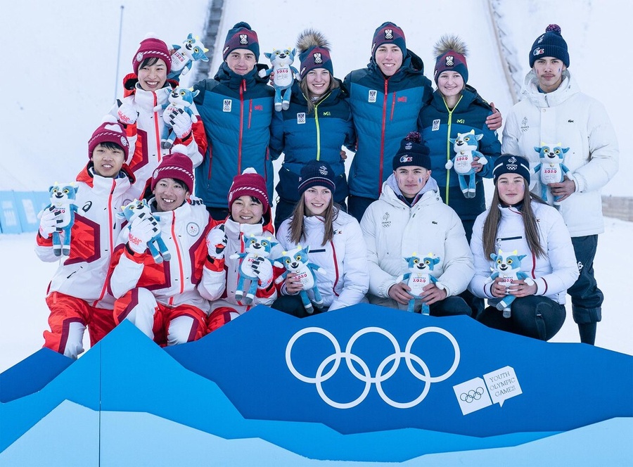 Japan won the silver medal in the mixed team ski jumping at the Lausanne 2020 Winter YOG. Austria won the gold and France took the bronze. This   event has been added to the Beijing 2022 sports programme.© OIS