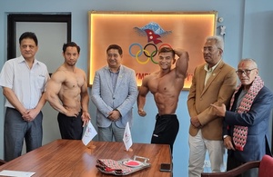 Nepal NOC President holds send-off ceremony for bodybuilders