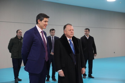 World judo president Marius Vizer visits Olympic Village in Tashkent