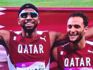 Qatar showman Samba stays cool to rule 400m hurdles