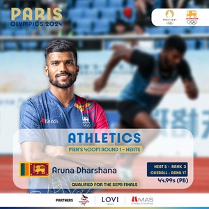 Sri Lanka NOC hails track star Aruna Dharshana