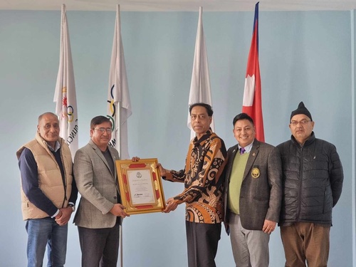 Nepal NOC welcomes International Sepaktakraw Secretary General Dato Abdul Halim Kader