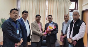 Nepal NOC officials pay courtesy call to congratulate new Minister of Sport