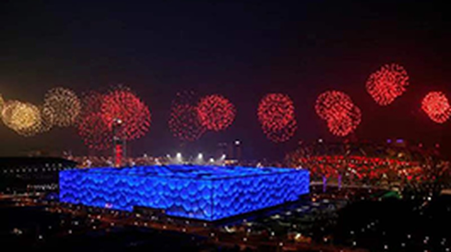 The National Aquatics Centre has been transformed from the Water Cube to the Ice Cube for the curling at Beijing 2022. (Photo: https://www.beijing2022.cn)