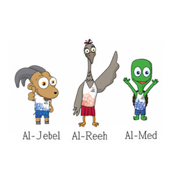 <div>
<p>The award winning Mascots are the friends of the 2nd Asian Beach Games Muscat 2010. In June 2010 they received a Special Commendation for Green Campaign of the Year at the Oman Green Awards. The Mascots hold a special position as Green Ambassadors and are the fictional platform by which MABGOC is addressing real life issues &ndash; the environment!<br /><br />Selected, not only for representing the vast and varied regions of the Sultanate, the Mascots each symbolise a vulnerable or endangered species found in Oman. Al-Jebel (Tahr), Al-Reeh (Houbara) and Al-Med (Green Turtle) are the three friends who act as mascots for Muscat 2010. Chosen to represent the land, the water and the skies of Oman, the animals also support the Games slogan &lsquo;Together We Shine&rsquo;.<br /><br />Each brings their own personality and character to building the spirit of the Games. Al-Jebel shows us ambition in his love for competition, Al-Reeh teaches us fair-play and the importance of teamwork and she often mentors and coaches her friends, and Al-Med teaches us commitment, patience and kindness to oneself and others.<br /><br />MABGOC does not only plan to host a most successful Asian Beach Games, but also encourage the athletes and youth to protect our environment today for future generations.</p>
</div>
<div>&nbsp;</div>