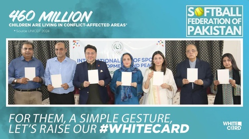 Pakistan NOC highlights plight of children in conflict areas in #WhiteCard campaign