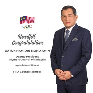 Malaysia NOC congratulates Deputy President on FIFA role