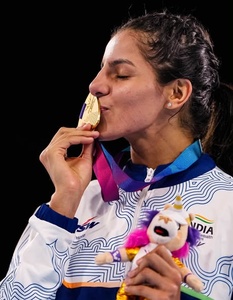 Boxing champ Sakshi Chaudhary dedicates Glasgow gold to 1.5 billion Indians