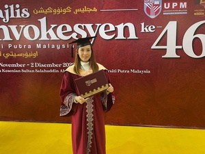 Malaysia’s Olympic diver Leong Mun Yee receives master's degree