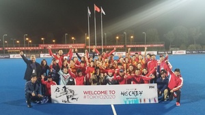 China book place in Tokyo 2020 women's hockey competition