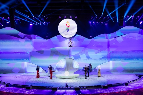 A giant oyster and an ocean of dreams combine memorably in opening ceremony for Bahrain AYG
