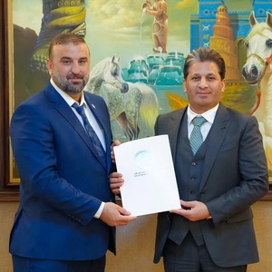 Iraq NOC President meets new head of Nineveh Governorate Olympic branch