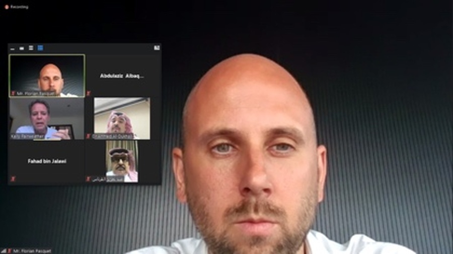 Florian Pasquet, national federations and sport senior associate at the International Basketball Federation (FIBA) during the 2nd SAOC virtual conference.